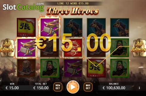 Οθόνη5. Three Heroes Κουλοχέρης