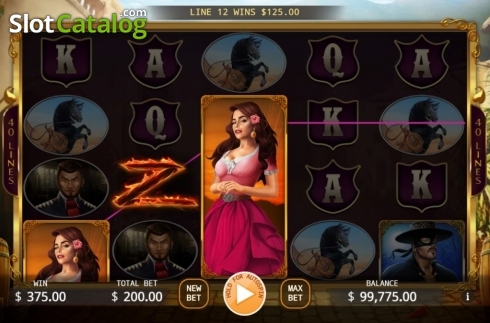 Οθόνη3. The Mask of Zorro (KA Gaming) Κουλοχέρης