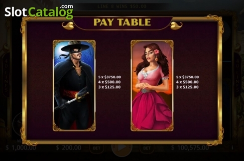 Οθόνη7. The Mask of Zorro (KA Gaming) Κουλοχέρης