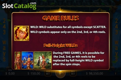 Οθόνη5. Journey to the West (KA Gaming) Κουλοχέρης