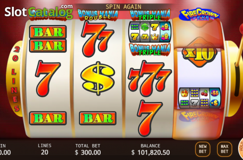 Οθόνη2. Super Bonus Mania Κουλοχέρης