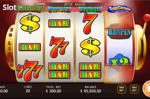 Οθόνη3. Super Bonus Mania Κουλοχέρης