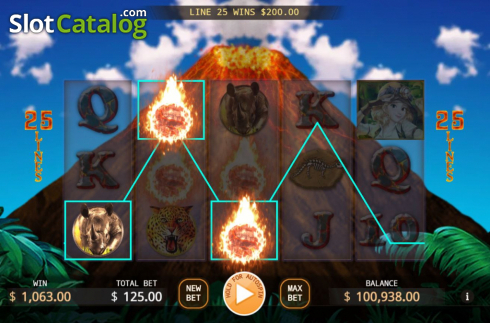 Οθόνη4. Volcano Adventure Κουλοχέρης