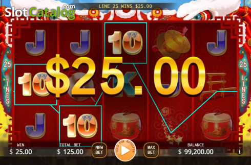 Οθόνη4. Lion Dance (KA Gaming) Κουλοχέρης