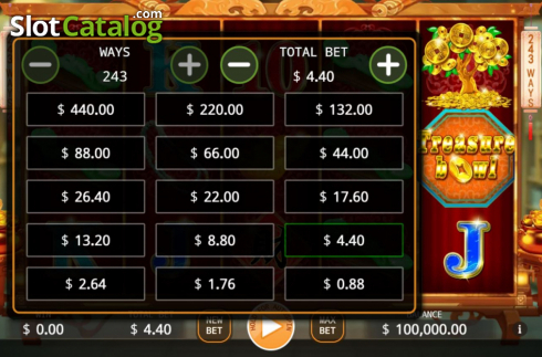 Οθόνη7. Treasure Bowl (KA Gaming) Κουλοχέρης