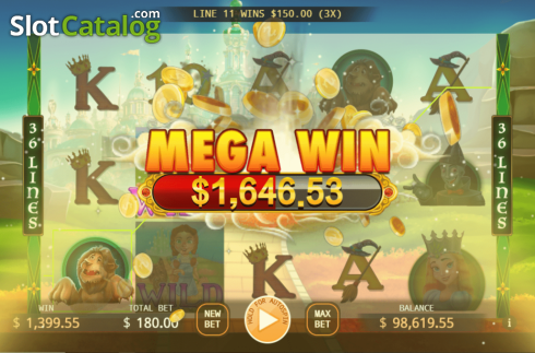 Οθόνη4. The Wizard of Oz (KA Gaming) Κουλοχέρης