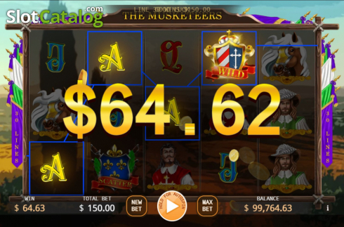 Οθόνη3. The Musketeers (KA Gaming) Κουλοχέρης
