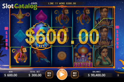 Οθόνη3. Aladdin (KA Gaming) Κουλοχέρης