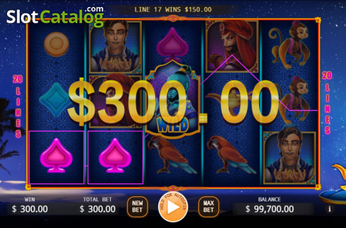 Οθόνη5. Aladdin (KA Gaming) Κουλοχέρης