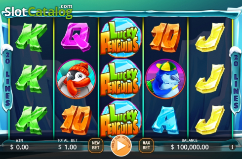 Οθόνη2. Lucky Penguins Κουλοχέρης