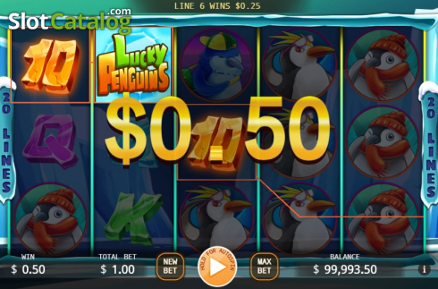 Οθόνη3. Lucky Penguins Κουλοχέρης
