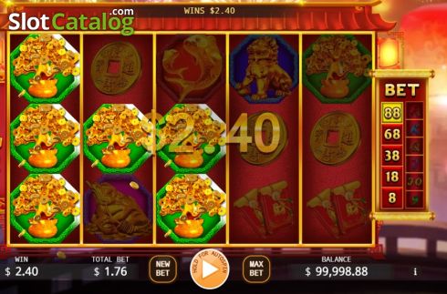 Οθόνη3. Golden Bull (KA Gaming) Κουλοχέρης 