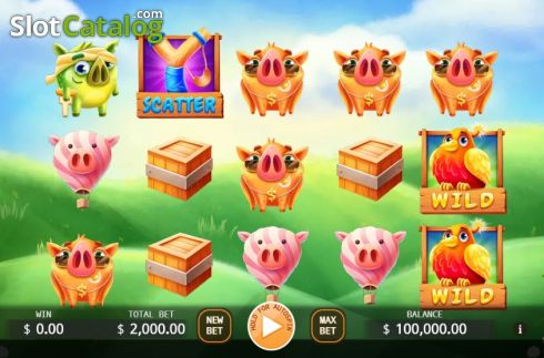 Οθόνη2. Angry Piggies Κουλοχέρης