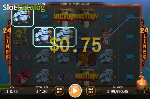 Οθόνη5. The Legend of Heroes (KA Gaming) Κουλοχέρης