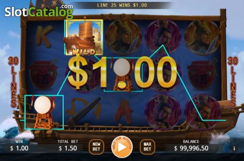 Οθόνη3. Red Cliff (KA Gaming) Κουλοχέρης