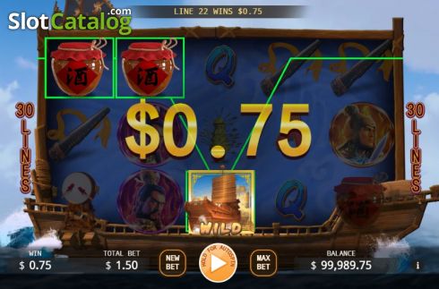 Οθόνη4. Red Cliff (KA Gaming) Κουλοχέρης