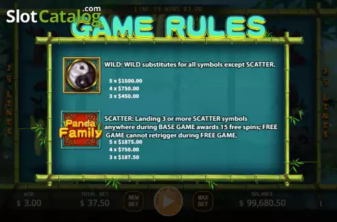 Οθόνη5. Panda Family (KA Gaming) Κουλοχέρης