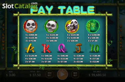 Οθόνη7. Panda Family (KA Gaming) Κουλοχέρης
