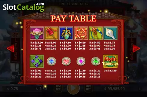 Οθόνη6. Eight Treasures Κουλοχέρης