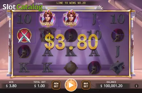 Οθόνη4. Legend of Athena (KA Gaming) Κουλοχέρης