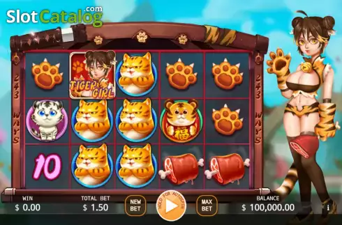 Οθόνη2. Tiger Girl Κουλοχέρης