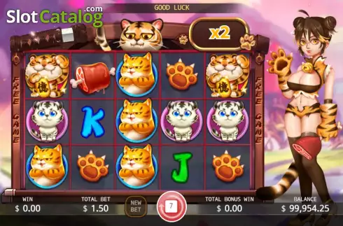 Οθόνη6. Tiger Girl Κουλοχέρης
