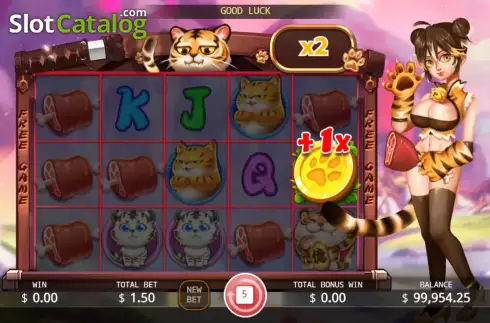 Οθόνη7. Tiger Girl Κουλοχέρης