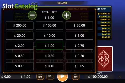 Οθόνη2. Lucky Video Poker Κουλοχέρης