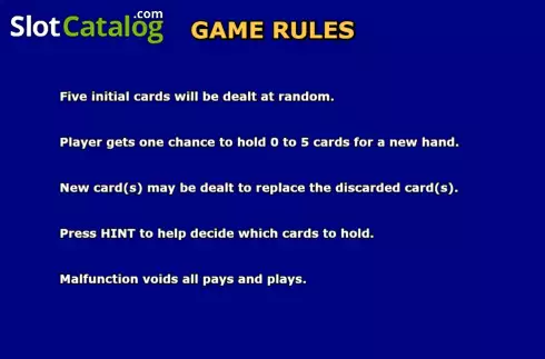 Οθόνη8. Lucky Video Poker Κουλοχέρης