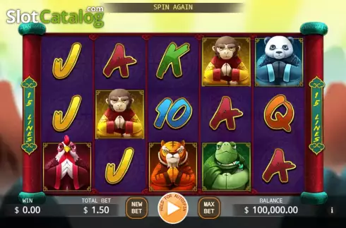 Οθόνη2. Animal Dojo Κουλοχέρης