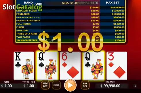 Οθόνη4. Bonus Poker (KA Gaming) Κουλοχέρης