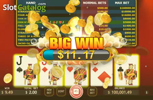 Οθόνη5. Bonus Poker (KA Gaming) Κουλοχέρης