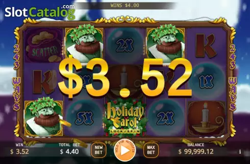 Οθόνη4. Holiday Carol Lock 2 Spin Κουλοχέρης