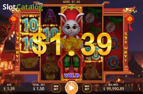 Οθόνη4. Fortune Rabbit Lock 2 Spin Κουλοχέρης