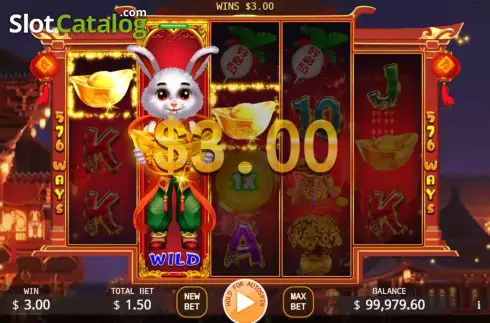 Οθόνη5. Fortune Rabbit Lock 2 Spin Κουλοχέρης