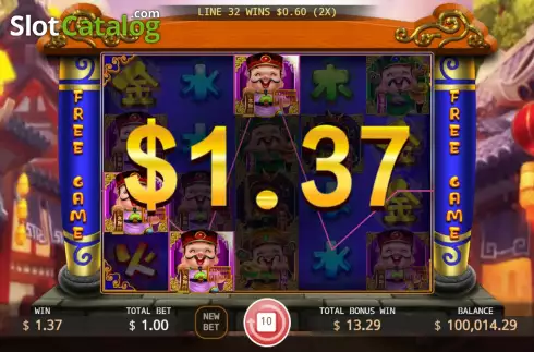 Οθόνη7. Five Fortune Gods Κουλοχέρης