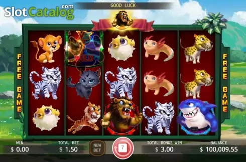 Οθόνη6. Lion vs Shark Κουλοχέρης 