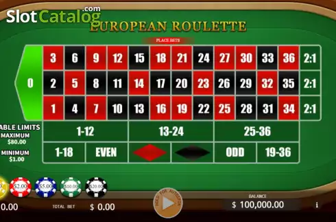 Οθόνη2. European Roulette (KA Gaming) Κουλοχέρης 