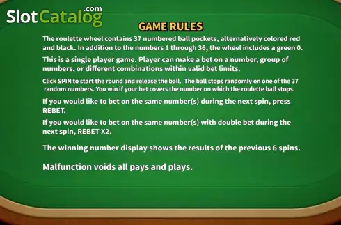 Οθόνη8. European Roulette (KA Gaming) Κουλοχέρης 