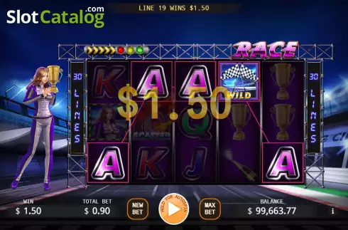 Οθόνη3. Lady Racer Κουλοχέρης 