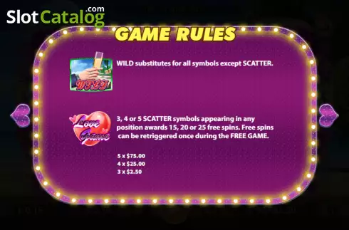 Οθόνη5. Love Game Κουλοχέρης