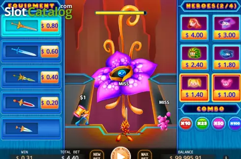 Οθόνη2. Tap Heroes Κουλοχέρης