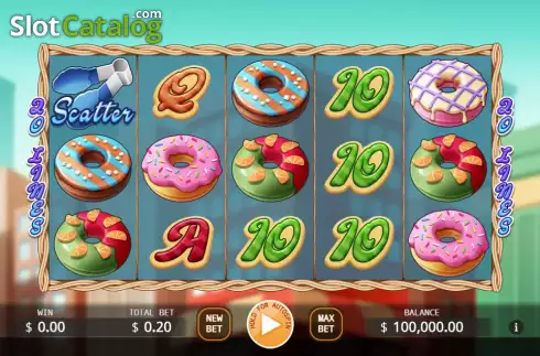 Οθόνη2. Donut City (KA Gaming) Κουλοχέρης