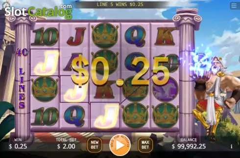 Οθόνη3. King of the God Zeus Lock 2 Spin Κουλοχέρης