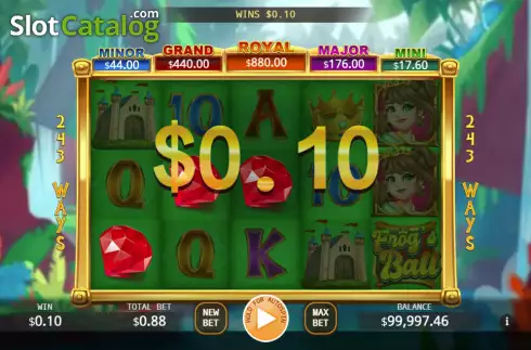 Οθόνη3. Frog's Ball Lock 2 Spin Κουλοχέρης
