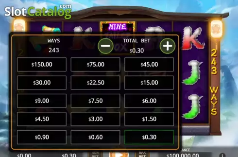 Οθόνη2. Nine Tailed Fox (KA Gaming) Κουλοχέρης