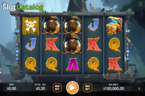 Οθόνη2. Pirate's Treasure Quest Κουλοχέρης 