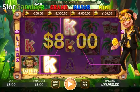 Οθόνη3. Kick Cash Monkey Κουλοχέρης