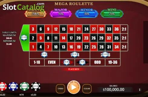 Οθόνη2. Mega Roulette (KA Gaming) Κουλοχέρης