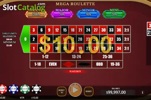 Οθόνη3. Mega Roulette (KA Gaming) Κουλοχέρης